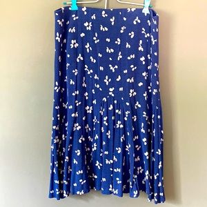 Boden blue and white skirt size 12